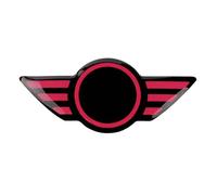 Tianwu03 Fit For MINI Cooper F55 F56 F57 R55 R57 R58 R59 R60 R61 Interior Accessories Car Steering Wheel Center Panel Decal Sticker(Rose Red)