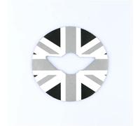 Tianwu03 Fit For R50 R52 R53 R55 R56 R60 R61 F54 F55 F56 F60 J01 U25 CarSticker Steering Wheel Stickers For M-i-n-i C-o-o-p-e-r Accessories(Gray Jack,StyleAF54TOf60new)