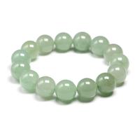TIANXIAOQWE 6 8 10 12 14mm Natural Green Aventurine Women Bracelets Natural Stone Yoga Beads Men