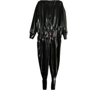 TIANXIAOQWE Latex Rubber Black Christmas Catsuit Costume for Fetish Masquerade Cosplay Halloween & Events