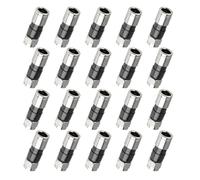TIANXUAN 20Pcs Rg6 Compression Connectors Rg6 F Type Connector Coax Coaxial Compression Fitting Outdoor Coax Converter Extrusion Waterproof for Satellite Cable TV Internet Antenna Systems (Black)