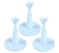 TIANXUAN 3 Pcs Golf Tees Height Adjustable Reusable Rubber Golf Tee Height Tool for Practice Driving Range and Simulator Mats Winter Training Sports Ball Holder Accessories Gifts for Men(White)