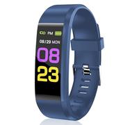 TIANXUAN Fitness Tracker Activity Tracker with Heart Rate Sleep Monitor Smart Watch with Step Calories Counter Pedometer Blood Oxygen IP67 Waterproof with 14 Sports Mode Plug Into Computer (Blue)