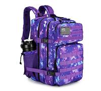 TianYaOutDoor 45L Tactical Assault Backpack 3 day assault pack with Molle Waterproof backpack Rucksack for Tactical Backpacks, Purple Camo, Standard, Backpack