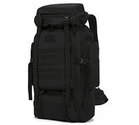 TianYaOutDoor 70l Hiking Backpack for Men Waterproof Military Camping Rucksack Travel Daypack, 70l-black, 70L