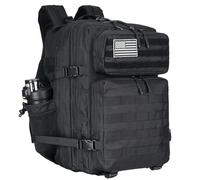 TianYaOutDoor Lovelinks21 45L Tactical Assault Backpack 3 day assault pack with Molle Waterproof backpack Rucksack for Tactical Backpacks, Black, Standard, Backpack