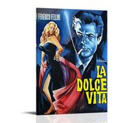 TIANYXYF La Dolce Vita Popular Movies And Exciting TV Series Canvas Poster Wall Art Decorative Painting Bedroom Painting Posters 08x12inch(20x30cm) Frame-style