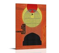 TIANYXYF One Flew Over The Cuckoo's Nest Popular Movies And Exciting TV Series Canvas Poster Wall Art Decorative Painting Bedroom Painting Posters 24x36inch(60x90cm) Frame-style