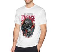 TIANZHONG77 Killswitch Engage Disarm The Descent T Shirt Men's Fashion Cotton Crew Neck Short Sleeve Tunics White (Medium)