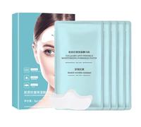 TiaoBug 10Pcs Hydrating Forehead Mask for Women Girls Daily Soothing Sheet Mask to Refresh and Nourish Skin Green One Size