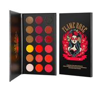 TiaoBug 18 Shades Highly Pigmented Eyeshadow Palette Matte Shimmer Metallic Long Lasting Waterproof Eye Shadow Makeup Kit for Women Flame Rose One Size