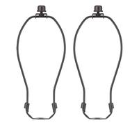 TiaoBug 2pcs Lamp Shade Holder Finial and Lampshade Levellers Light Bulb Clip Adapter Clip on for Cleaning 2pcs Matte Black One Size