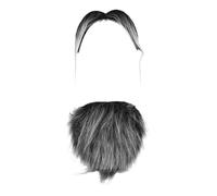 TiaoBug 2Sets Fake Beard Mustache Novelty Mustaches for Halloween Masquerade Party Favor Type B One Size