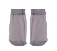 TiaoBug 3 Pairs Silk Ankle High Sheer Socks Anti-Slip Thin Stretchy See Through Cool Stocking For Men Women Summer Grey One Size