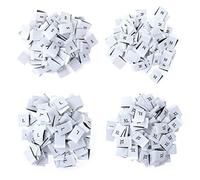 TiaoBug 400 Pack Size Labels for Clothing Polyester Woven Size Tags Sewing Clothing Labels Sew on Clothes Garment Fabric 100 Piece of Each Size S/M/L/XL White 0.74 x 0.47 inch
