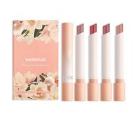 TiaoBug 4Pcs Velvet Matte Lipstick Set for Women Girls Long Lasting Rich Pigmented Colors Creamy Smooth Moisturizing Non Drying Lip Makeup Set Nude One Size