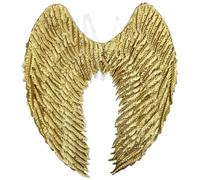TiaoBug Adult Angel Wing Feather Princess Wings Halloween Cosplay Photography Props Gold One Size
