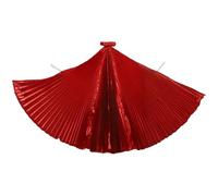 TiaoBug Belly Dance Wings for Adult, Fairy Butterfly Wing for Carnival Stage Performance Cosplay Red One Size