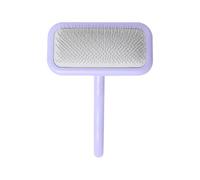 TiaoBug Bristle Pet Brush for Dogs Cats Grooming Brush for Short Long Hair Gentle Tool for Removes Floating Hair Purple S