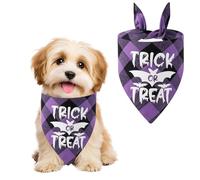 TiaoBug Dog Bandana Halloween Plaid Adjustable Pet Scarf Holiday Party Costume Accessory for Boy Girl Medium Large Dogs Type C One Size