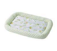 TiaoBug Dog Cooling Mat with Anti-Slip Thickened Ice Silk Portable Washable Pet Bed for Hot Summer Days Green L