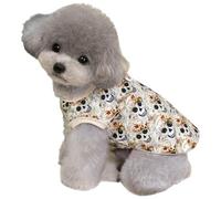 TiaoBug Dog Shirt Vest Pet Clothes for Small Dogs Boy Girl Spring Summer Puppy T-Shirts Tank Top Sweatshirt Apricot XL
