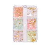 TiaoBug Floral Nail Decals 3D Self Adhesive Nail Stickers Small Flower Designs Colorful Summer Nail Art Waterproof DIY Nail Decorations for Women Girls Type E One Size