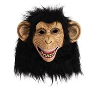 TiaoBug Halloween Costume Party Gorilla Mask Simulation Full Head Latex Animal Monkey Masks Mask Type B One Size