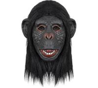 TiaoBug Halloween Costume Party Gorilla Mask Simulation Full Head Latex Animal Monkey Masks Mask Type A One Size