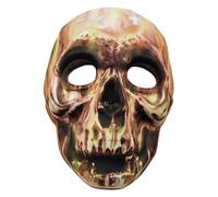 TiaoBug Halloween Mexican Day of The Dead Skull Masks for Women Men Festival Dress Up Brown One Size