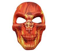 TiaoBug Halloween Mexican Day of The Dead Skull Masks for Women Men Festival Dress Up Red One Size