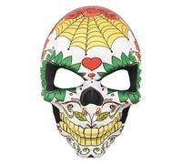 TiaoBug Halloween Mexican Day of The Dead Skull Masks for Women Men Festival Dress Up Type A One Size