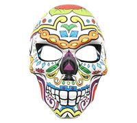 TiaoBug Halloween Mexican Day of The Dead Skull Masks for Women Men Festival Dress Up Type G One Size