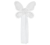 TiaoBug Lace Embroidery Butterfly Wings Angel Wing Baby Kids Photography Accessories White 1 One Size