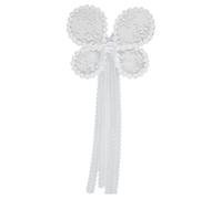 TiaoBug Lace Embroidery Butterfly Wings Angel Wing Baby Kids Photography Accessories White 4 One Size