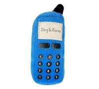 TiaoBug Pet Chew Toy Plush Cell Phone Shape Dogs Cats Pet Toy Puppy Kitten Durable Stuffed Interactive Toys Blue One Size
