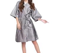 TiaoBug Professional Hair Cutting Cape Kimono Style Water Resistant Styling Gown for Salon Barbers and Home Use Grey One Size
