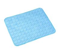 TiaoBug Summer Cooling Mat for Dogs Comfortable Lightweight Pet Bed Pad for Travel Easy to Clean Blue M