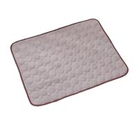 TiaoBug Summer Cooling Mat for Dogs Comfortable Lightweight Pet Bed Pad for Travel Easy to Clean Brown M