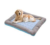 TiaoBug Summer Cooling Pad for Puppies Cooling Mat for Teething Puppies Safe Crate Blue M