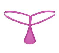 TiaoBug Women Thong Tear Drop G-String Bottom T Back Thong Bikini Briefs Panty Underwear Rose One Size