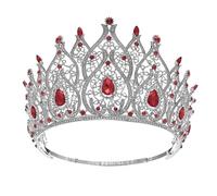 Tiara And Crown For Womens Adjustable Miss World Beauty Pageant Crown Bride Queen Show Tiara