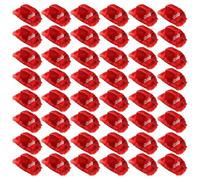 Tiara Cowgirl Hats - Pack of 48 - Red Cowgirl Hat with Tiara Decoration and Marabou Trim - Adults Music Festival Fancy Dress Accessory