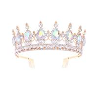 Tiara Crown for Women Crystal Queen Crowns Princess Tiaras with Comb Royal Crown for Wedding, Christmas, Halloween, Birthda, party, Prom, Anniversaries, Diameter: 5 inches, Height: 2.06 inches, Alloy