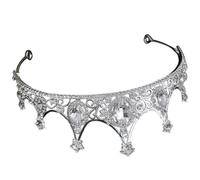 Tiara Crowns Crown Women for Wedding Engagement Party Silver | Rhinestone Zinc Alloy Acrylic, Vintage Antique Style, Fine Craftsmanship, Photo Prop