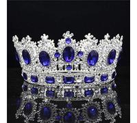 Tiara for Girls Baroque Big Tiara Crown Rhinestone Crystal Large Diadem Bridal Wedding Hair Jewelry Tiaras And Crowns Headdress Hair Ornaments