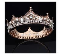 Tiara for Girls Metal Gold Colors Crystal Pearls Wedding Crown Royal Queen King Diadem Fashion Tiaras And Crowns Bridal Hair Jewelry