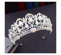 Tiara for Girls Vintage Baroque Pink Crystal Tiara Crown Queen Diadem Bridal Crown Tiaras Bride Headbands Wedding Hair Jewelry Accessories