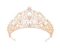 Tiaras and Crowns for Women Glinda Bubble Crown Crystal Queen Crown princess headbands for Wedding Prom Birthday Halloween Christmas Party Costume, Diameter: 6.49 inches, Height: 3.07 inches, metal