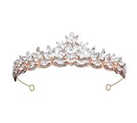 Tiaras Crowns For Women Rhinestone Crown Girls Gold Headband Princess Tiaras Wedding Tiaras For Bride Floral Crowns Headband For Birthday Carnival Hen Party Halloween Christmas Hair Accessories